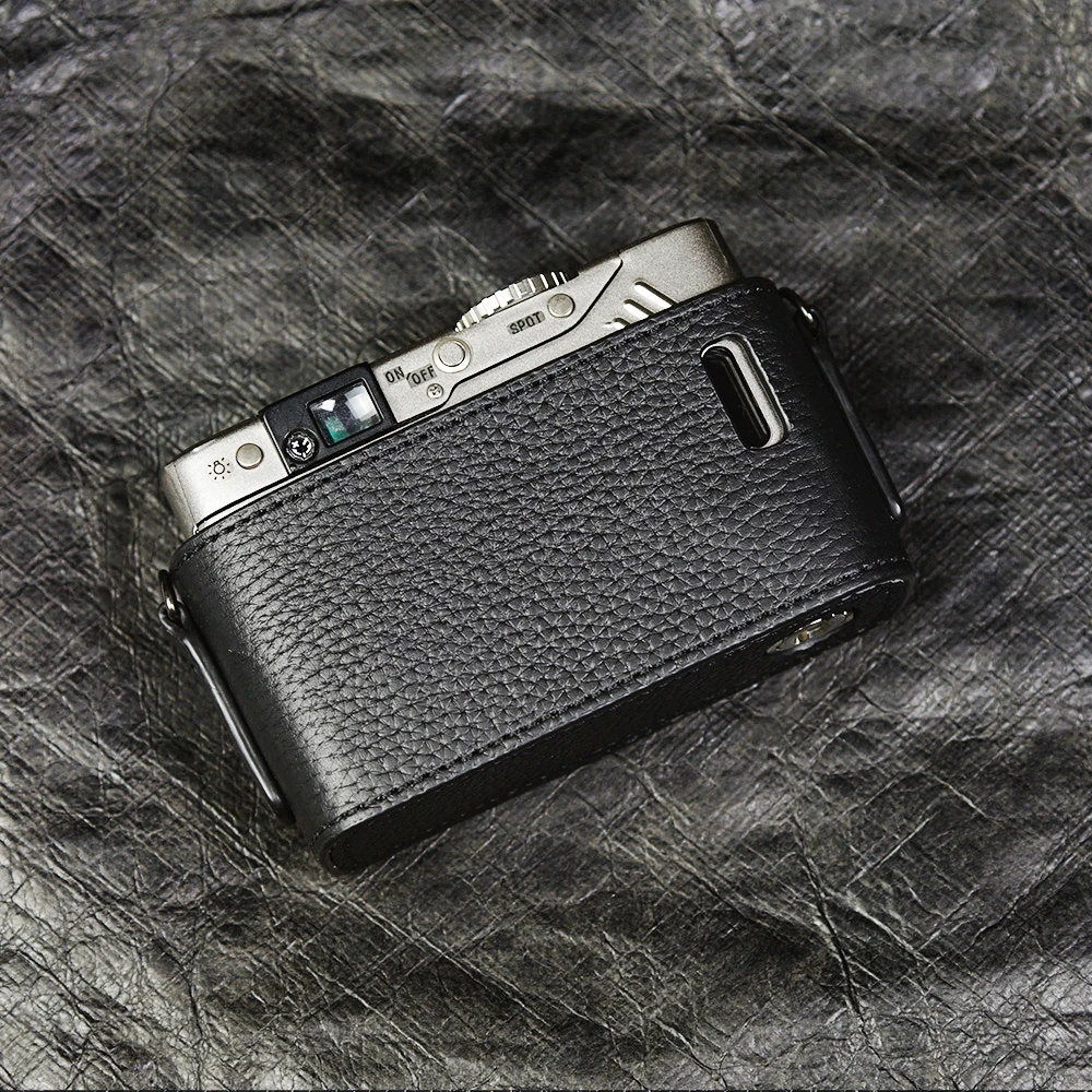Für Minolta TC1 Fall Kamera tasche Leder Kamera Halb Fall Kamera Echtes Leder Tasche X370/X700 Fall Fotografie Zubehör