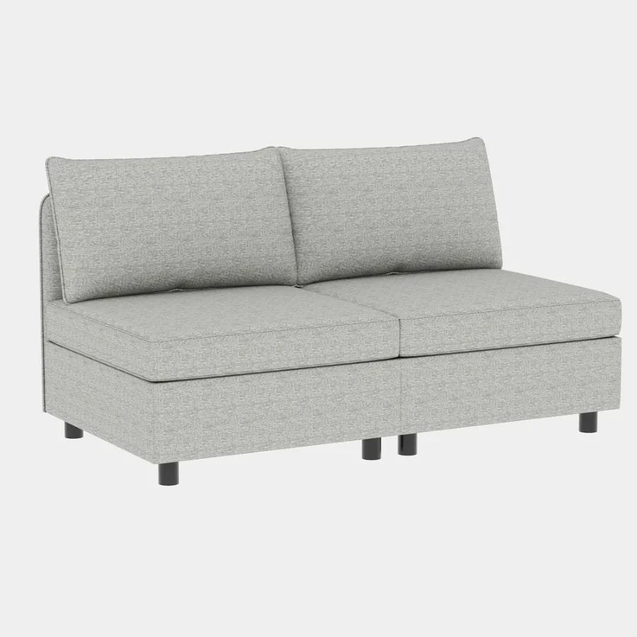 Armless Seat for Modular Sectional Sofa Convertible Sofa Seat With Storage Sleeper Sectional Sofa Set Fabric Flexible Modular C