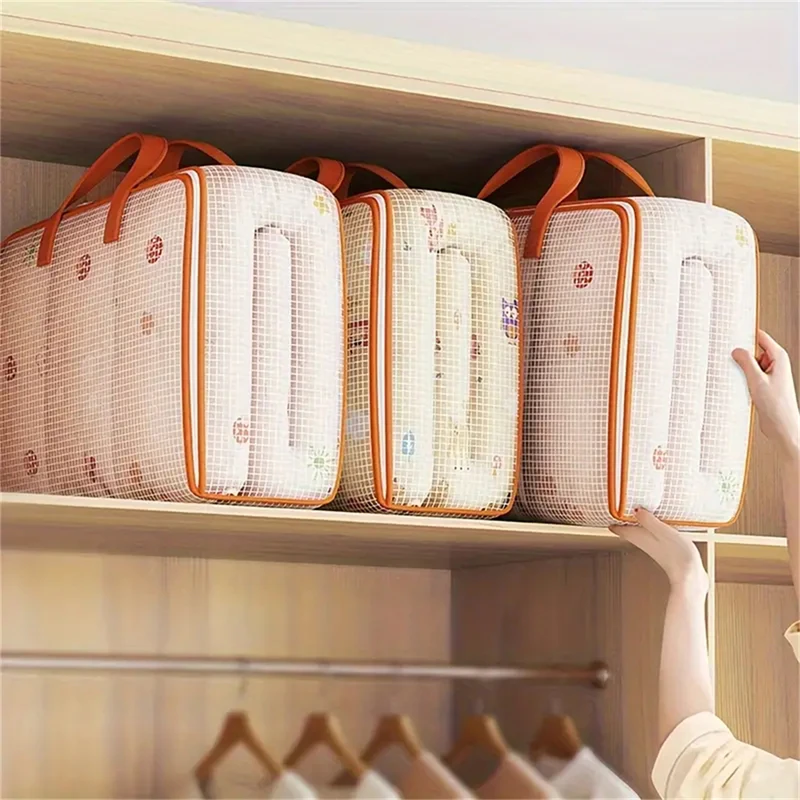 Clothes Organizer Wardrobe Quilt Blanket Organizers Waterproof Clothing Storag Bag Zipper Large Capacity Organization Bags