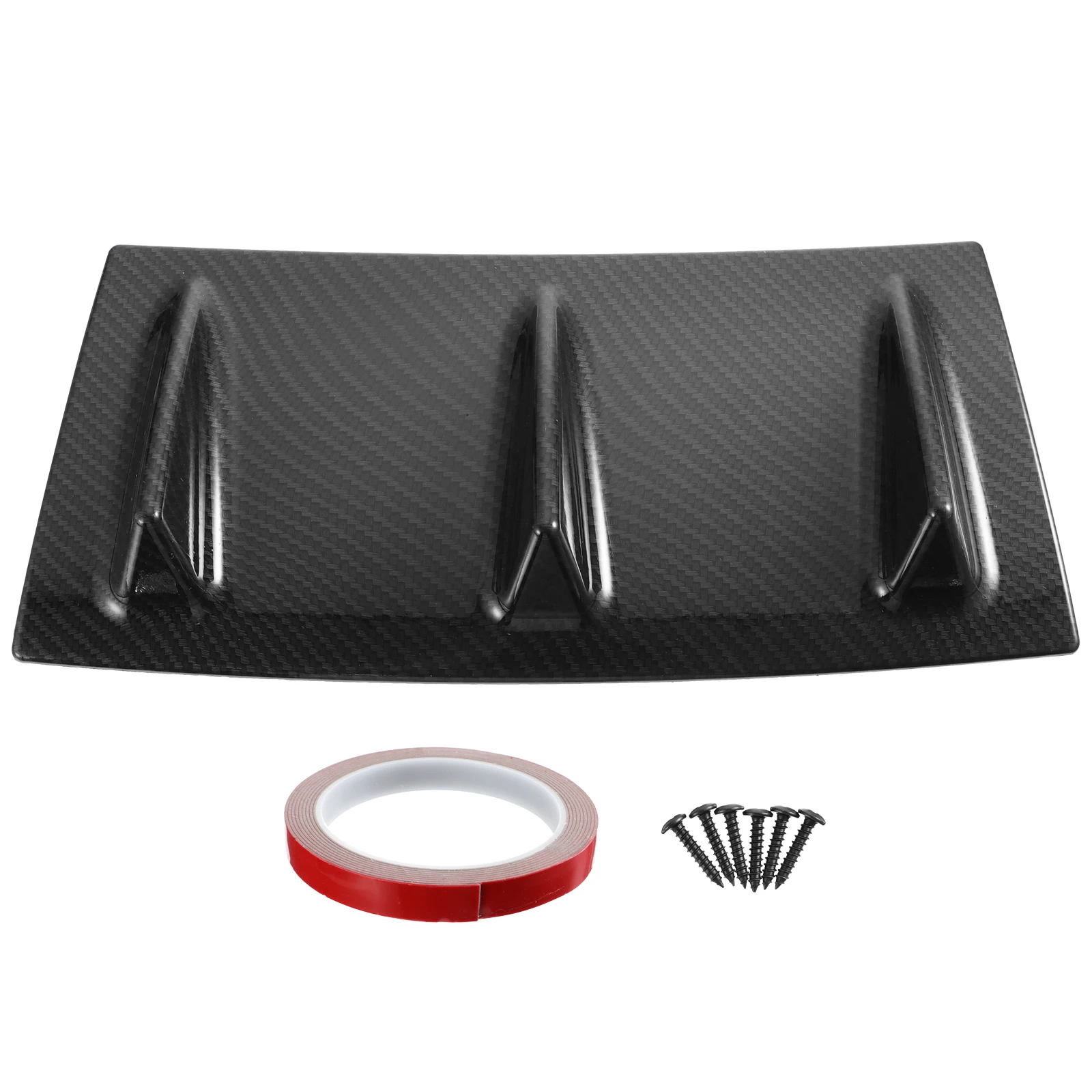 

Universal 1Pc Rear Bumper Diffuser Spoiler Lip for Cars ABS Strong Durable Easy Install Reduce Noise Driving Stability Car