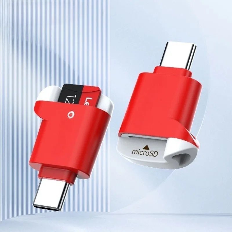 Mobile Phone Card Reader Reads Memory Card Type-c Is Widely Compatible with Small Portable Mobile Phones and Computers