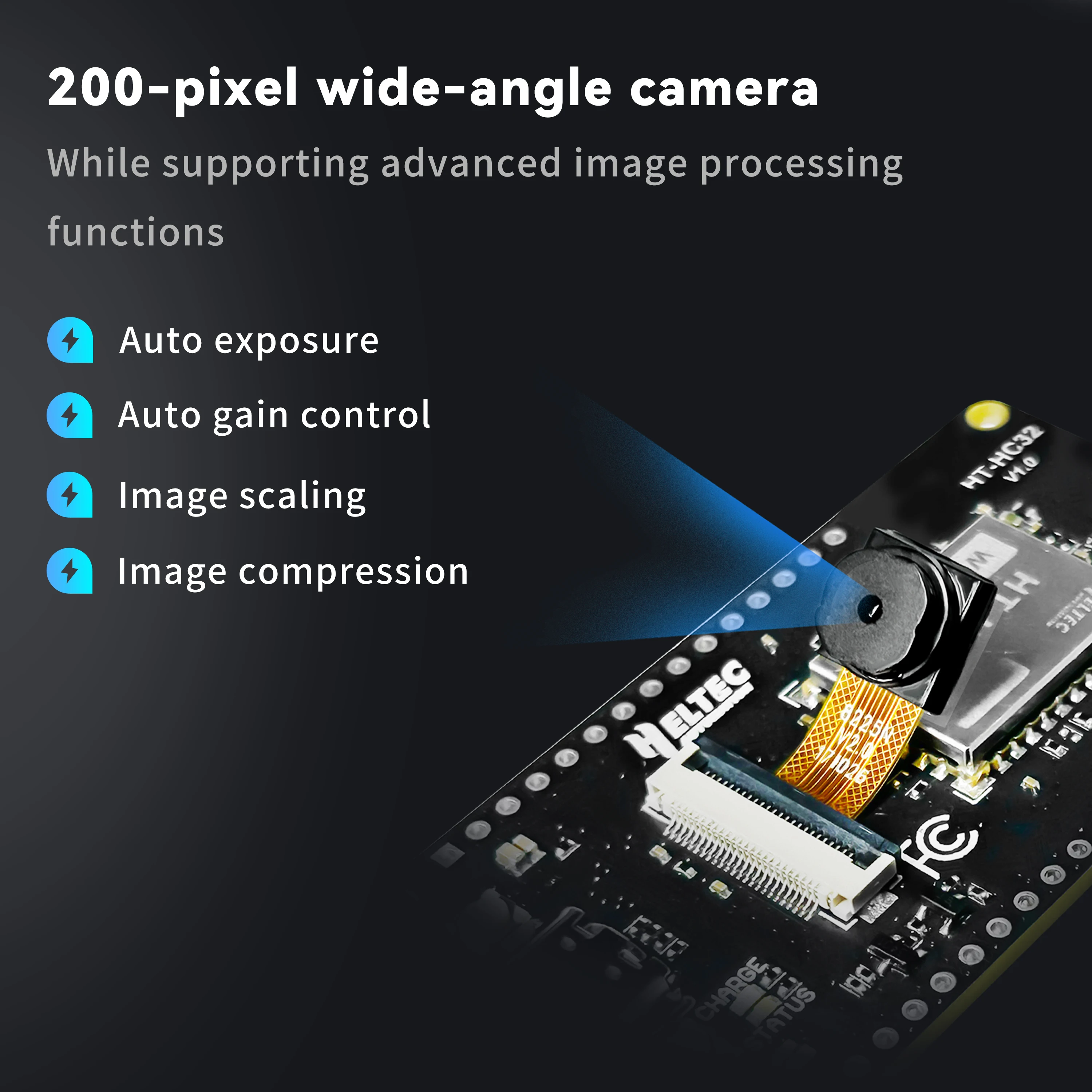 Heltec ESP32 Wi-Fi HaLow HT HC32 مجموعة كاميرا ثنائي النطاق 24 جيجا هرتز فرعي 1 جيجا هرتز شبكة واي فاي بلوتوث بوابة طويلة المدى الوصول اللاسلكي IoT