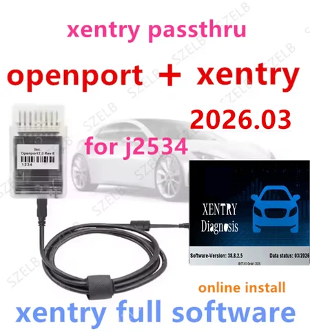 2026.03 Xentry Passthru Full Software + Openport 2.0 ECU Chip Tuning Tool for Be/nz Diagnosis Software Remote Install