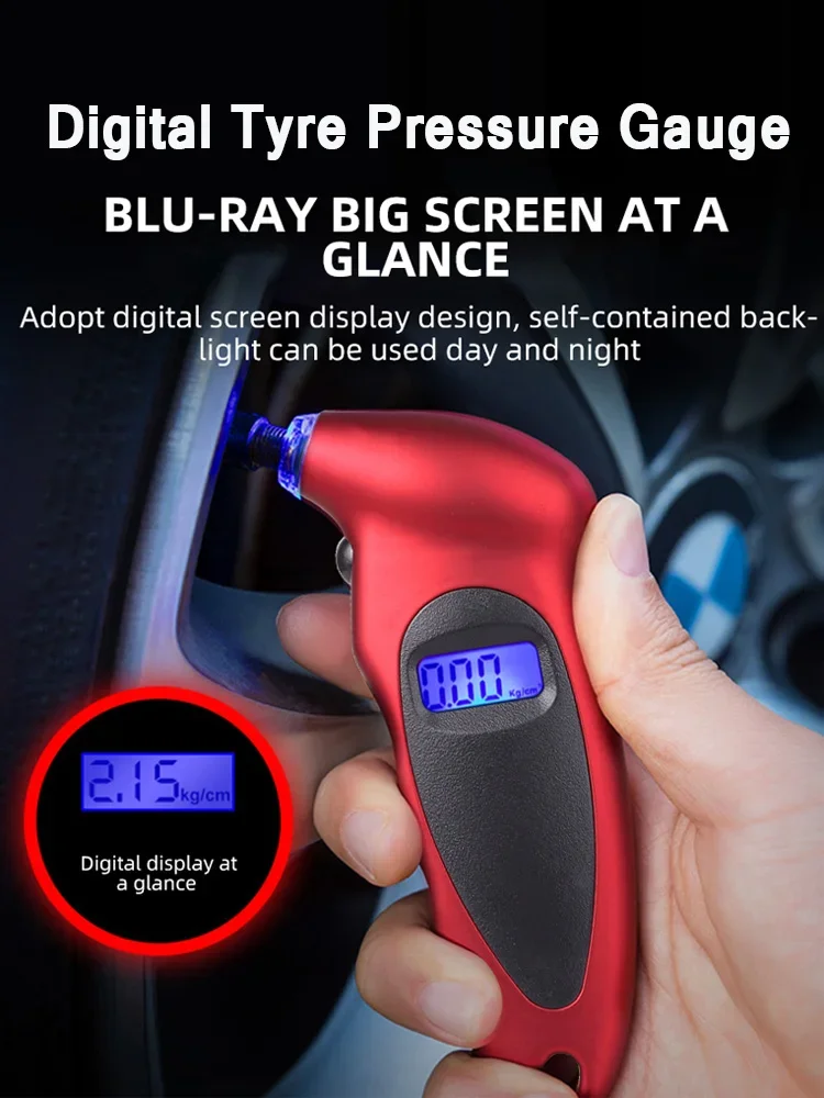 AliExpress kebidumei Car Motorcycle Digital Tire Pressure Gauge Meter Bicycle Tyre Diagnostic Tool 0-150 PSI Backlight LCD Air Pressure Gauge Tester