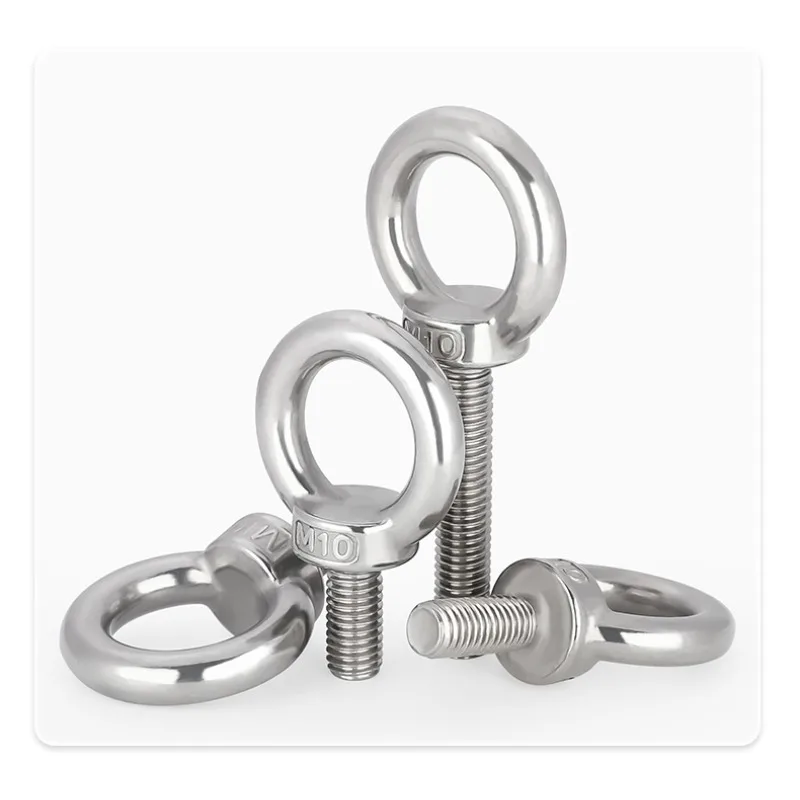 304 Stainless Steel Lifting Eye Bolt M3-M20 Marine Eyebolt Ring Screw Lifting Ring Hook Eye Nut Screws for Marine Hardware