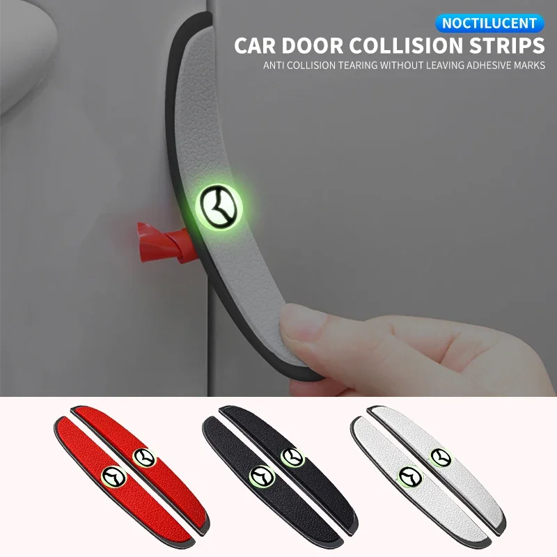 Car Door Luminous Anti-Scratch Bumper Strip For Mazda 3 BK BL Axela 2 5 CX5 CX6 CX-4 Mazda 6 GH GG CX-7 MX5 RX8 Ms M3 M5 M6 MX3