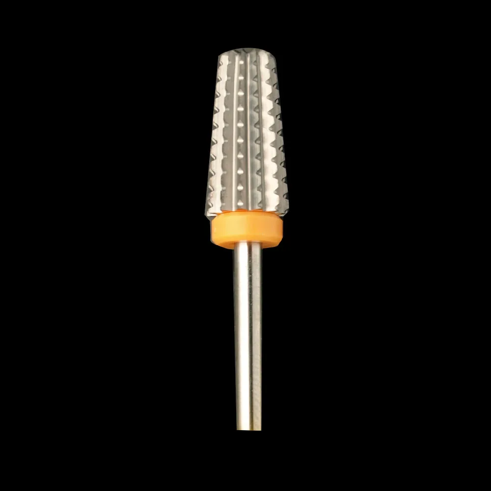 5 in 1 Tapered Safety Carbide Nail Drill Bits With Cut Drills Carbide Milling Cutter For Manicure Remove Gel Nails Accessories