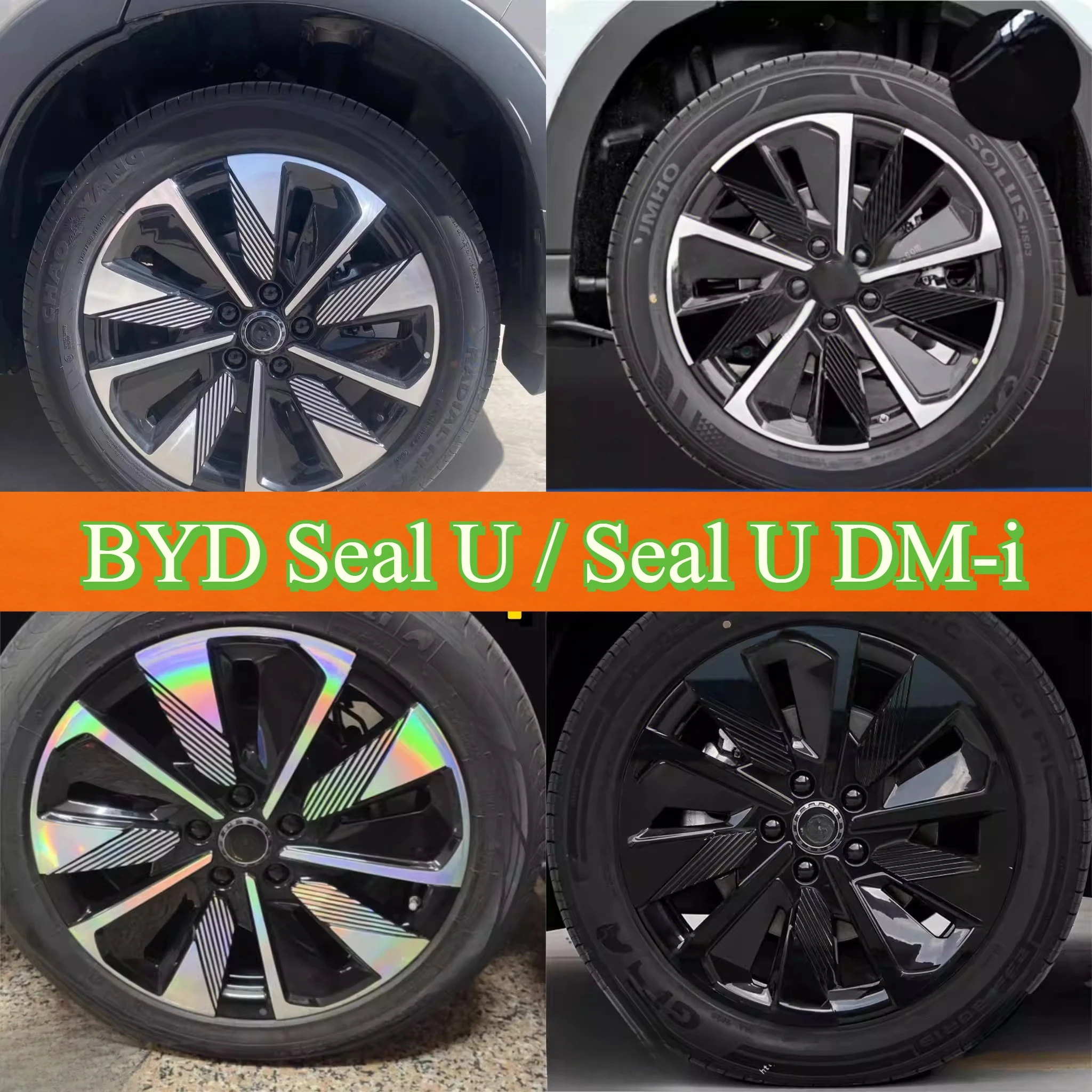 

Наклейки на колесные диски (4 шт.) для BYD Seal U / Seal U DM-i 2025, 19 дюймов, бумажные, стильные, с защитой от царапин, аксессуары для экстерьера автомобиля, автомобильные наклейки
