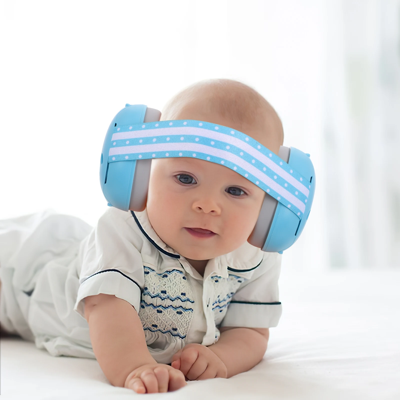 

Baby Earmuffs Noise Canceling Infant Hearing Protection Soft Fit Portable Design Lightweight Easy Carry Travel