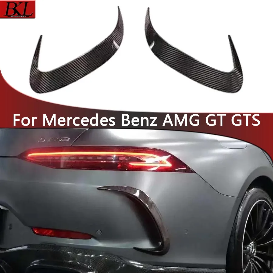 

For Mercedes Benz AMG GT GT50 GT53 fog lamp air vent decorative strip body kit carbon fiber bumper wind knife