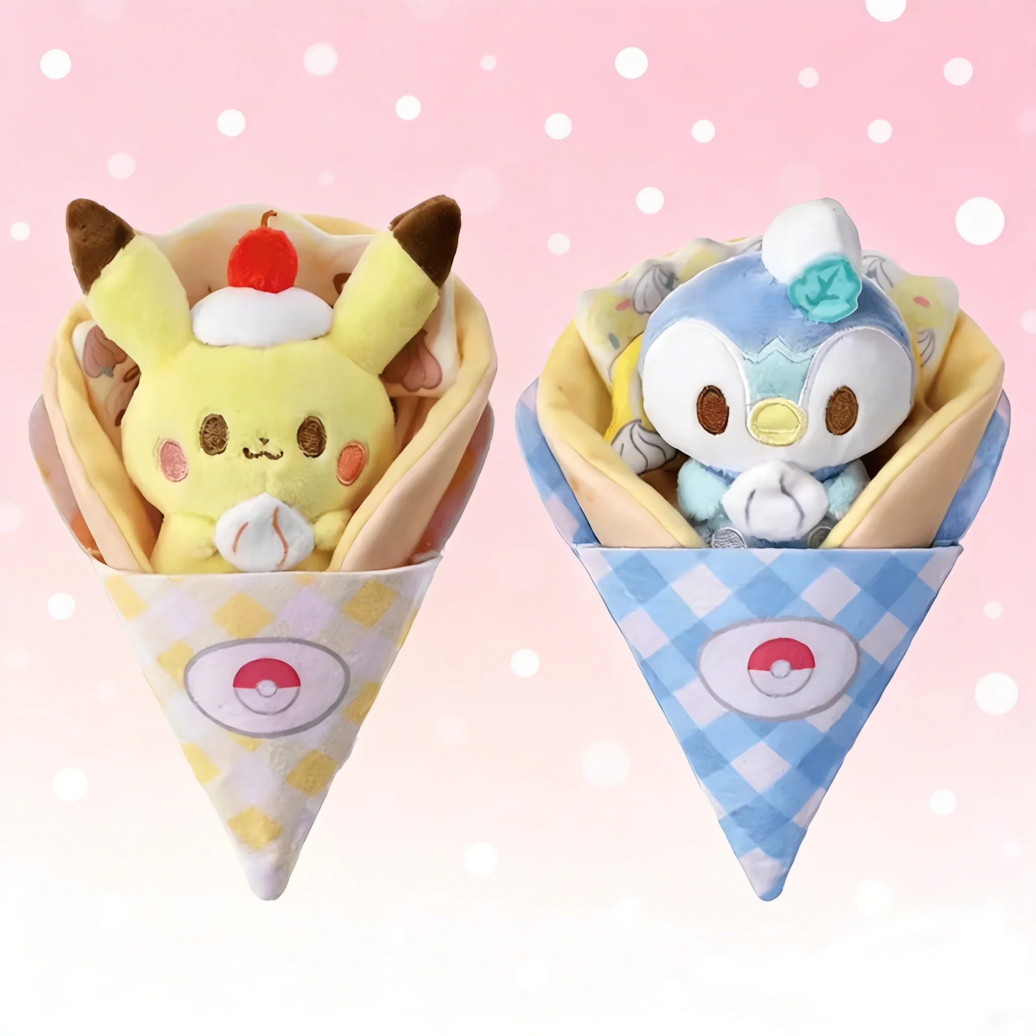 Pikachu Piplup Plush Toys Cute Anime Stuffed Doll Cartoon Animal Plushie Collectible Figure Kids Birthday Gift Home Decor 17CM