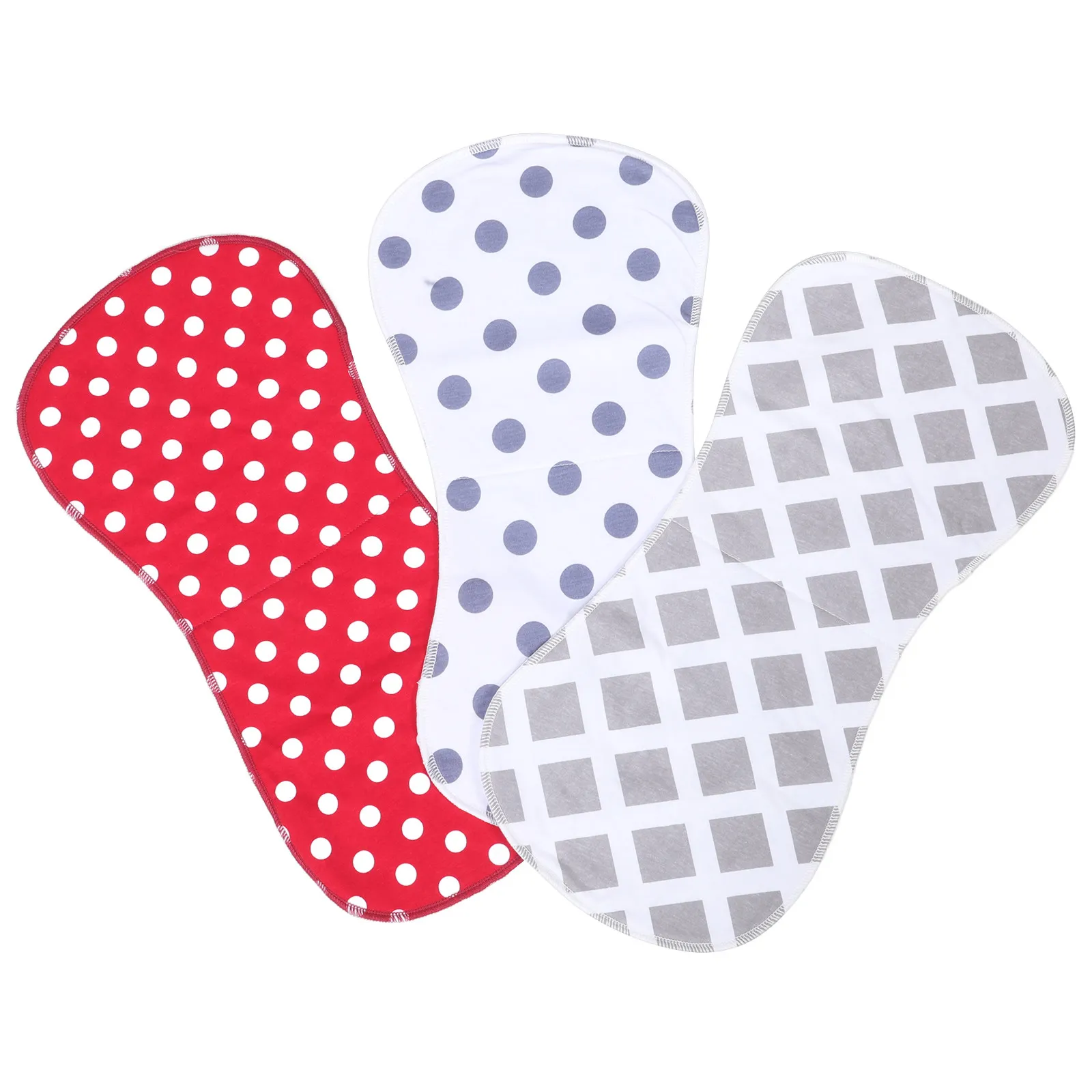 

3Pcs Quick-Dry Cotton Baby Burp Cloths Soft Infant Burping Towels Portable Saliva Bibs for Newborns Mothers Shower Gift