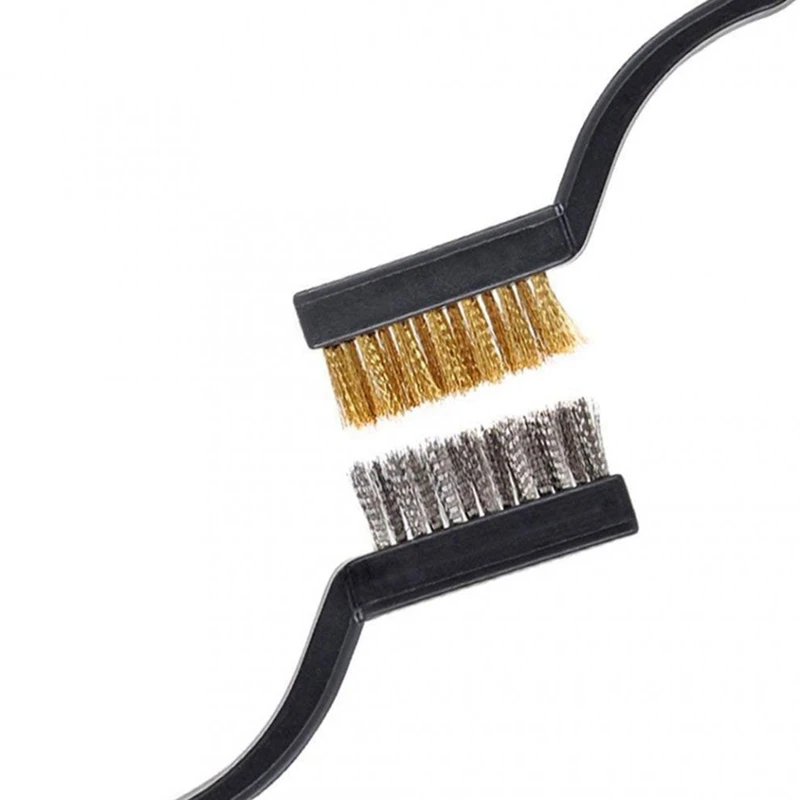 Ensemble de brosses métalliques avec poignée de grattage, kit utilisé pour nettoyer la rouille des scories de soudage, 12 pièces