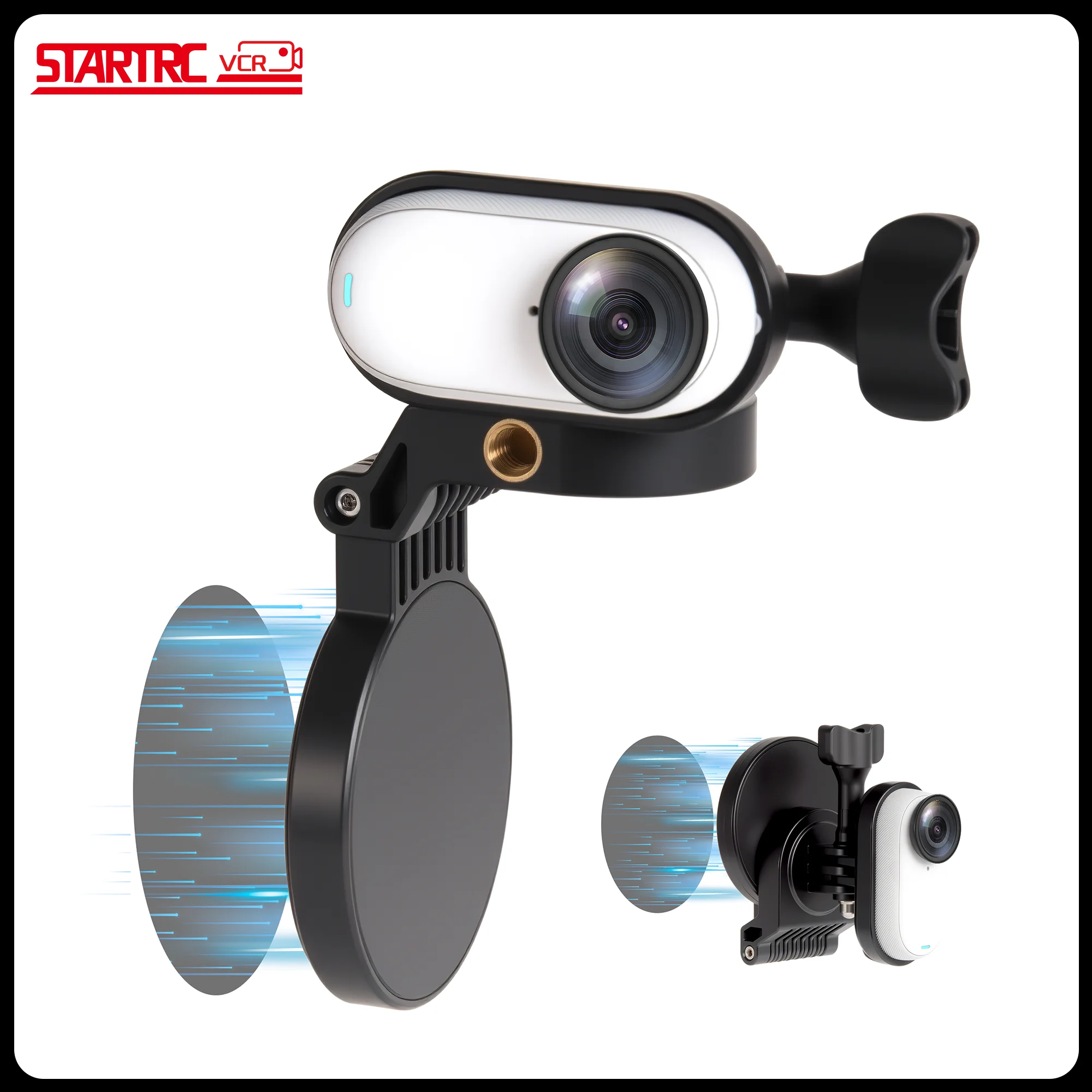 

Magnetic Mount for Insta360 Go3/Go3s Multifunctional Foldable Tabletop Car Mount Flexible Adjustable Angle Accessories