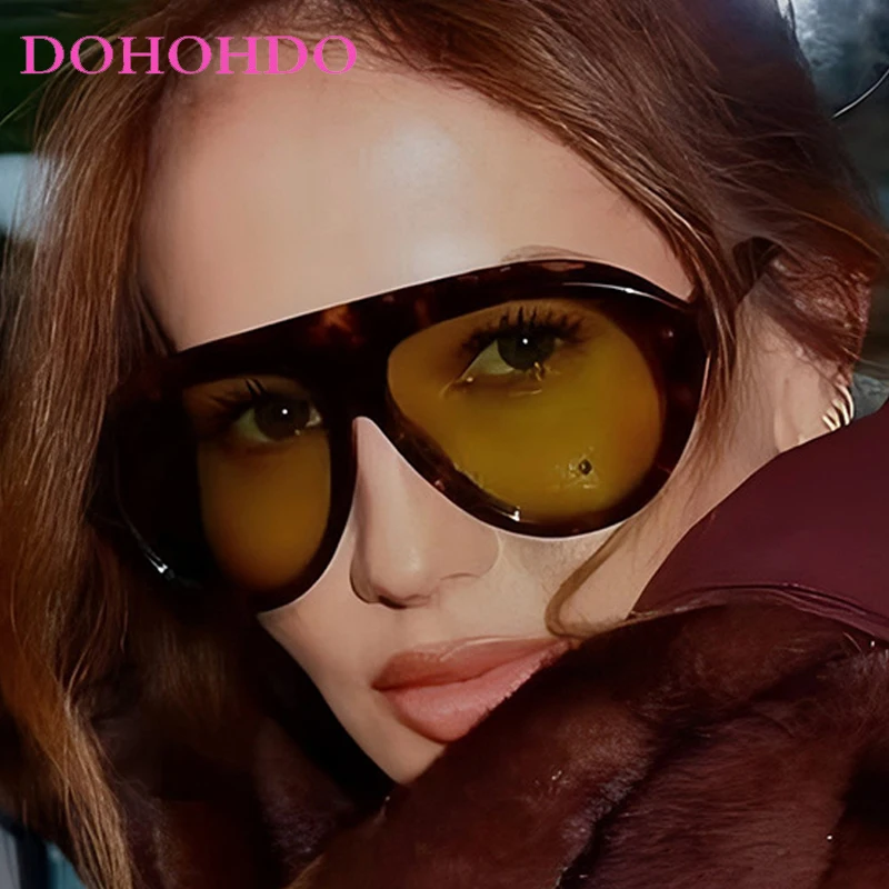

New Luxury Designer Big Frame Punk Personality Women Sunglasses Men Sunglass Driving Outdoor Sports Trend Eyewear UV400 Lentes