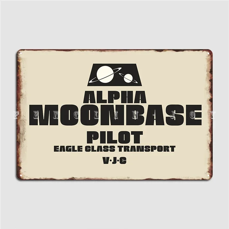 Moonbase Alphas Eagle Pilot Poster Metal Plaque Cinema Living Room Designing Kitchen Plaques Tin Sign Poster