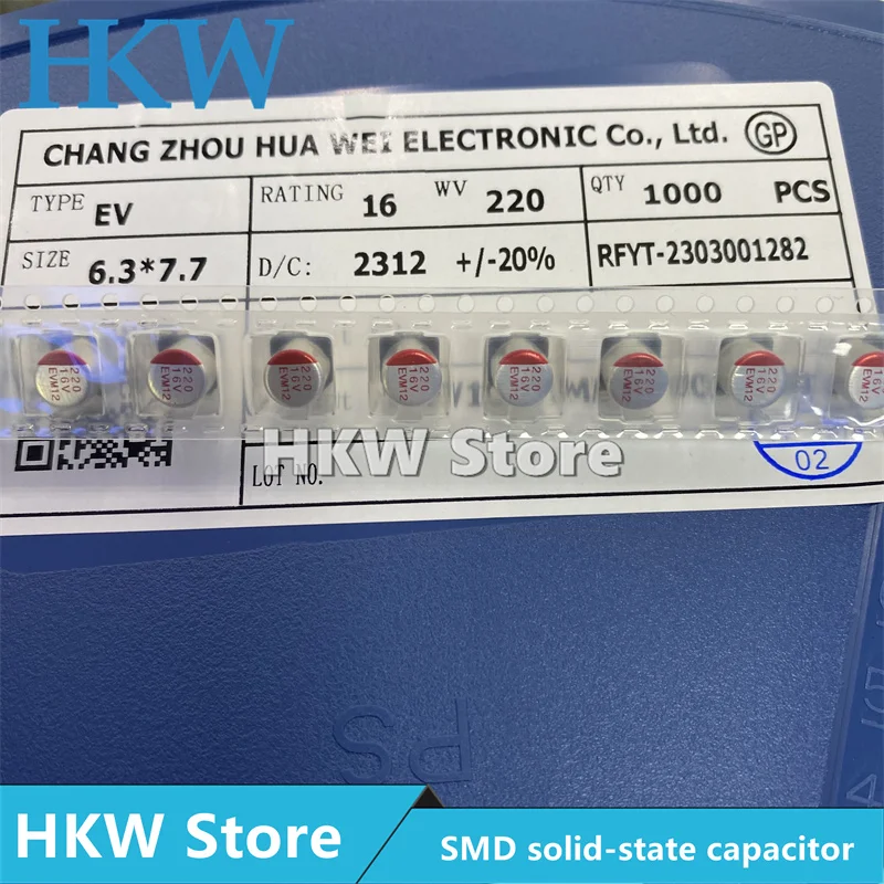 10PCS SMD Solid-State Capacitor 6.3V 16V 25V 35V 50V 22UF 47UF 100UF 220UF 330UF 470UF 560UF 1000UF  New Product