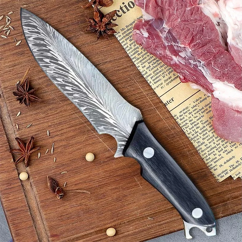 Kitchen Boning Knife Forged Stainless Steel Bone Chopping Meat Cleaver Vegetable Slicing Butcher Utility Paring Butcher Knife