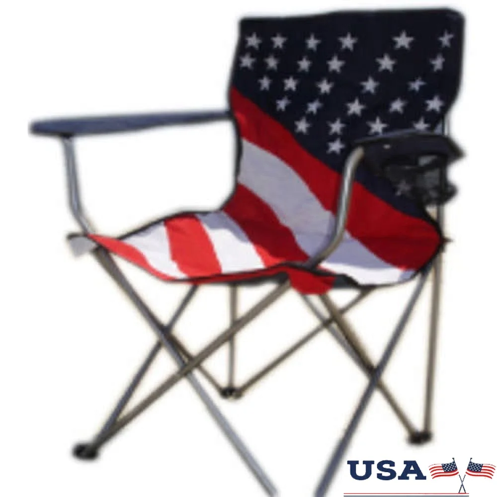 

Folding Camp Chair with Carrying Case Weather Resistant Polyester Burly Camo Pattern Ideal Hunting Camping Outdoor Use