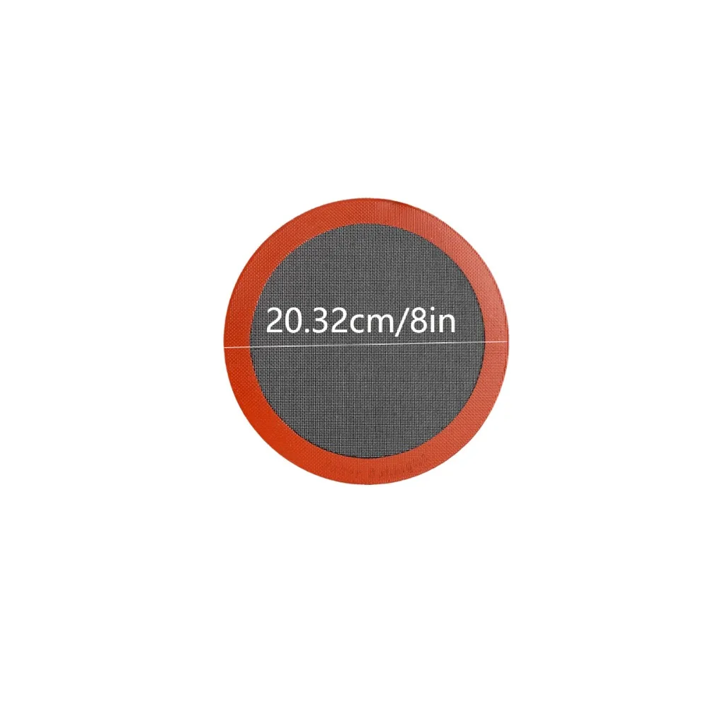 1/3PCS Round Silicone Baking Mat Perforated Reusable Baking Sheets Non-Stick Baking Pad for Pizza Bread Cake Pan Air Fryer Oven
