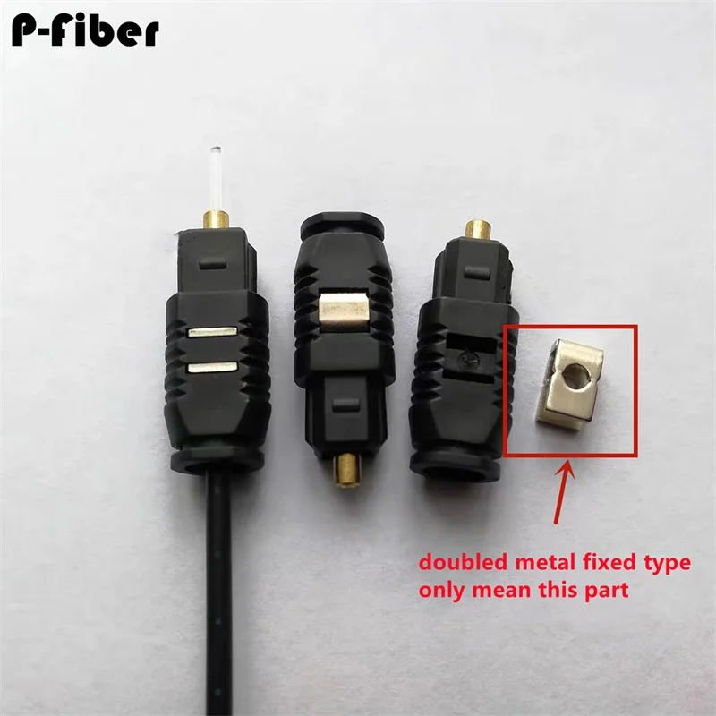 fixed clip metal sheet 50pcs for TOSLINK plastic optical fiber SPDIF connector DVD audio connector Digital optical fiber audio