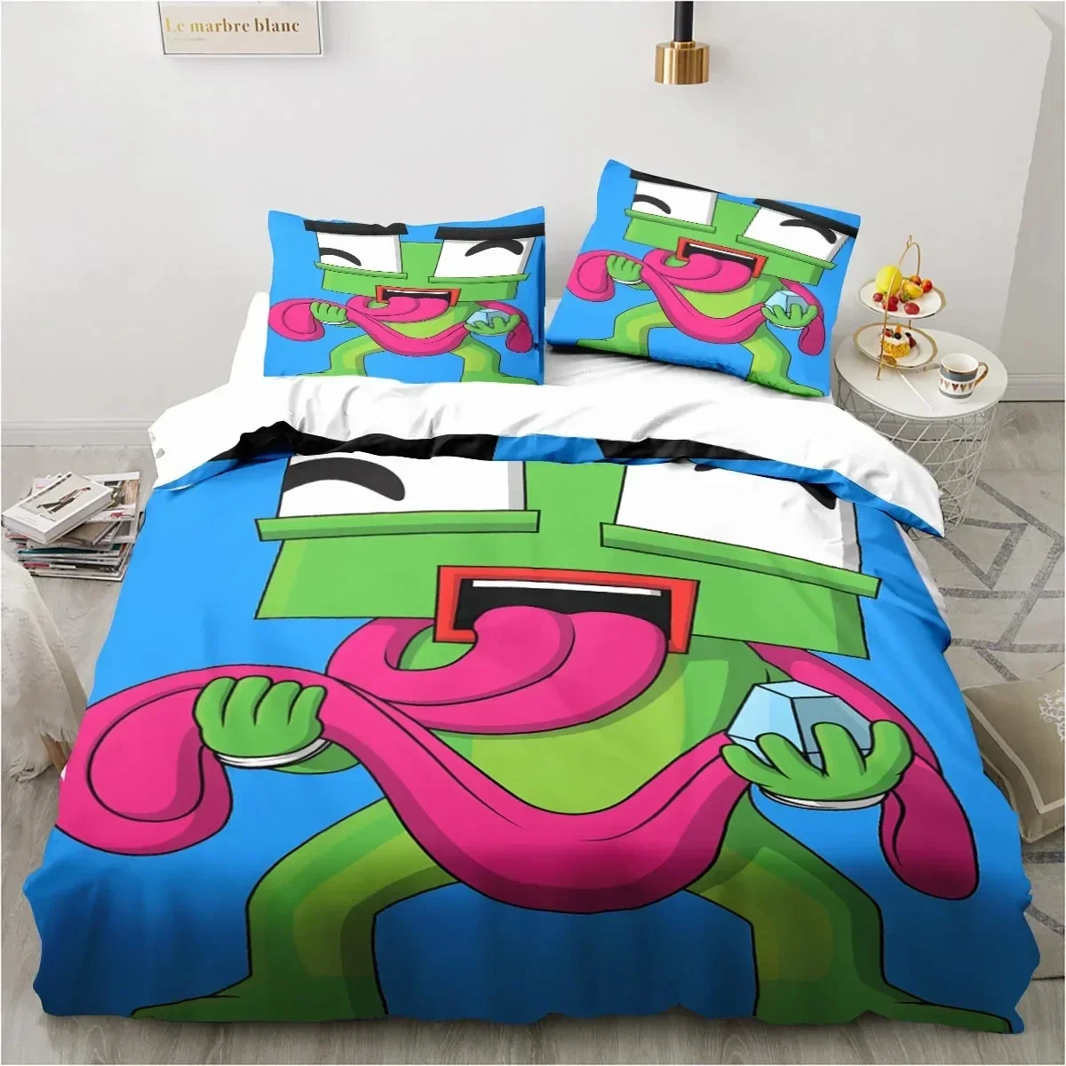 Cartoon Funny Play Unspeak.able Bedding Set Bedroom Soft Bedspreads for Bed Comefortable Duvet Cover Quilt and Pillowcase