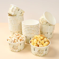 EID Mubarak Decoration Paper Bowl Ramadan Decor 2025 for Home Paper Bowl Ramadan Kareem Islamic Muslim Party Eid Al Adha Gifts