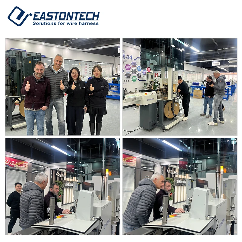 EW-8075 Servo Máquina de crimpagem de cabos totalmente automática de cabeça dupla (0,3-16 mm2/AWG9-23)