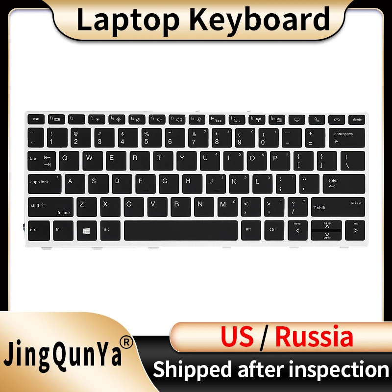 

US/RU/Russian Backlit Laptop Keyboard For HP EliteBook 730 g5 735 G5 830 G5 836 G5 L07666 L13697-071 L15500-251 Replacement