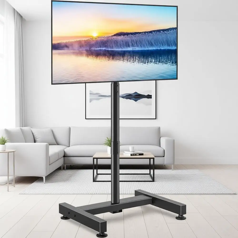 

Регулируемая по высоте подставка для телевизоров с диагональю 13-50 дюймов, для ЖК- и LED-телевизоров весом до 44 фунтов, VESA 200x200, портативная подставка для спальни, общежития, офиса