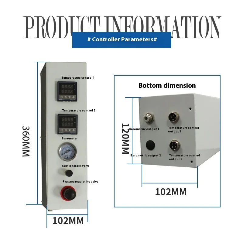 

300CC Automatic Hot Melt Glue Dispenser Set with Heating Head Constant Temperature Device and Pump 220V Voltage