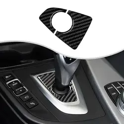 Carbon Fiber Pattern Car Interior Center Gear Shift Panel Base Sticker For BMW 3 4 Series F30 F32 2013 2014 2015 2016 2017 2018
