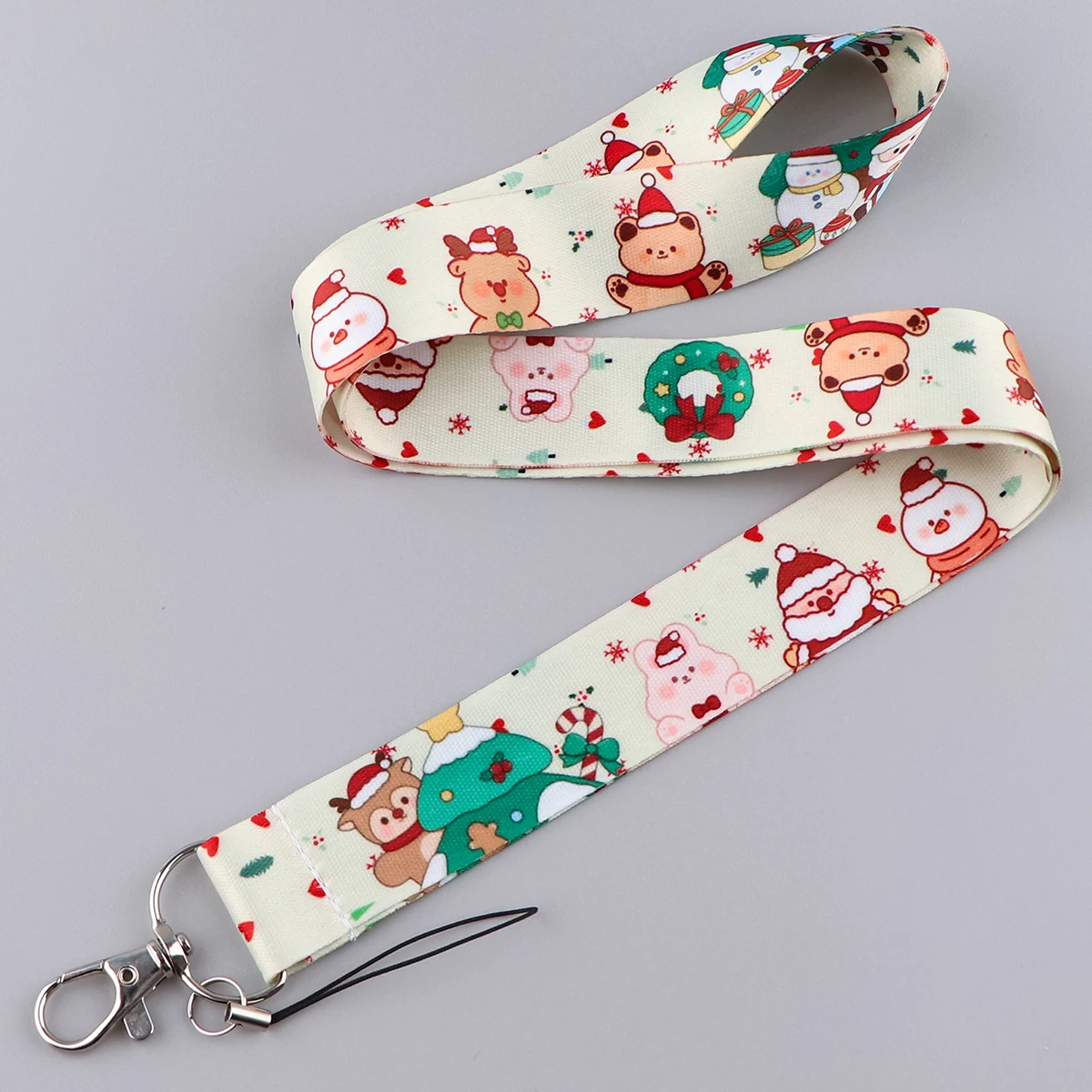 Christmas Santa Claus Snowman Neck Strap Lanyards for Key ID Card Gym Cell Phone Strap USB Badge Holder Phone Accessories - náhled 3