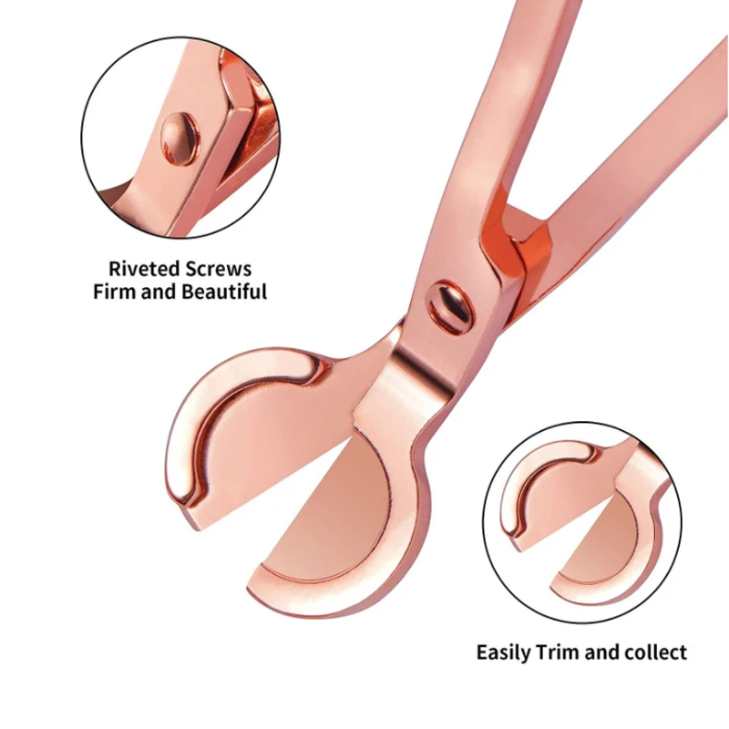 Docht Trimmer Edelstahl Kerze Cutter Öl Lampe Trim Schere Kerze Runde kopf