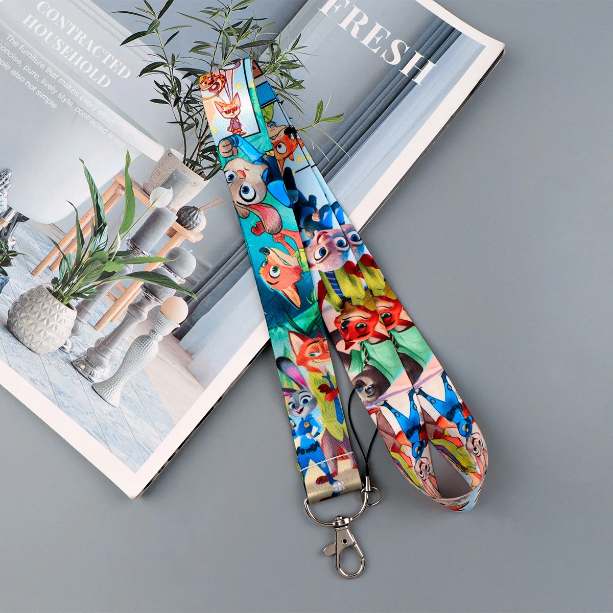 Cute Cartoon Rope Strap Keychain Animals Lanyard For Cars Motorcycles Keys Anti-Lost Hang Rope Gifts for Men Women Accessories view 4