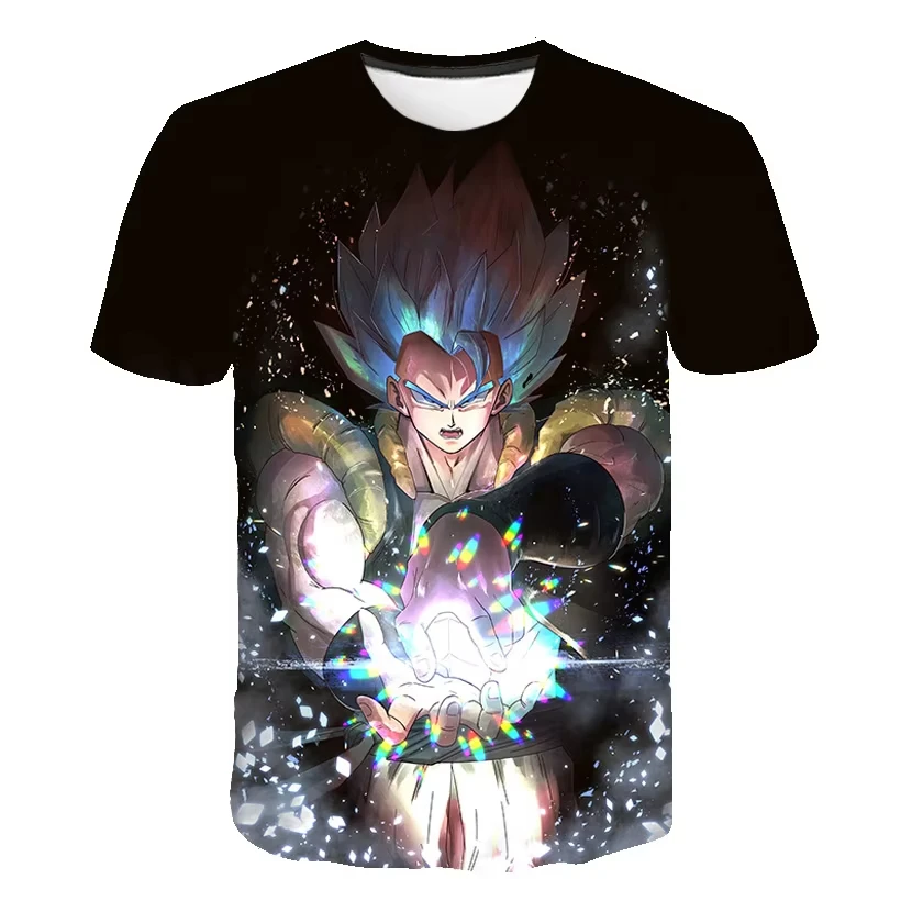 2026 Sommer Dragon Ball T-Shirt Kinder Oberteile Anime Figuren Son Goku Super Saiyan T-Shirt Jungen T-Shirts Kinder Kurzarm – Detail 10
