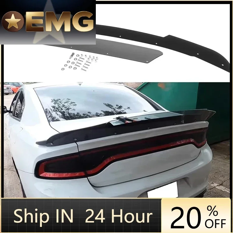 Para Dodge Charger 2015-2023 SRT Scat Pack Hellcat V2 estilo adicional con herramienta de tuerca Riv alerón trasero de mimbre accesorios de coche