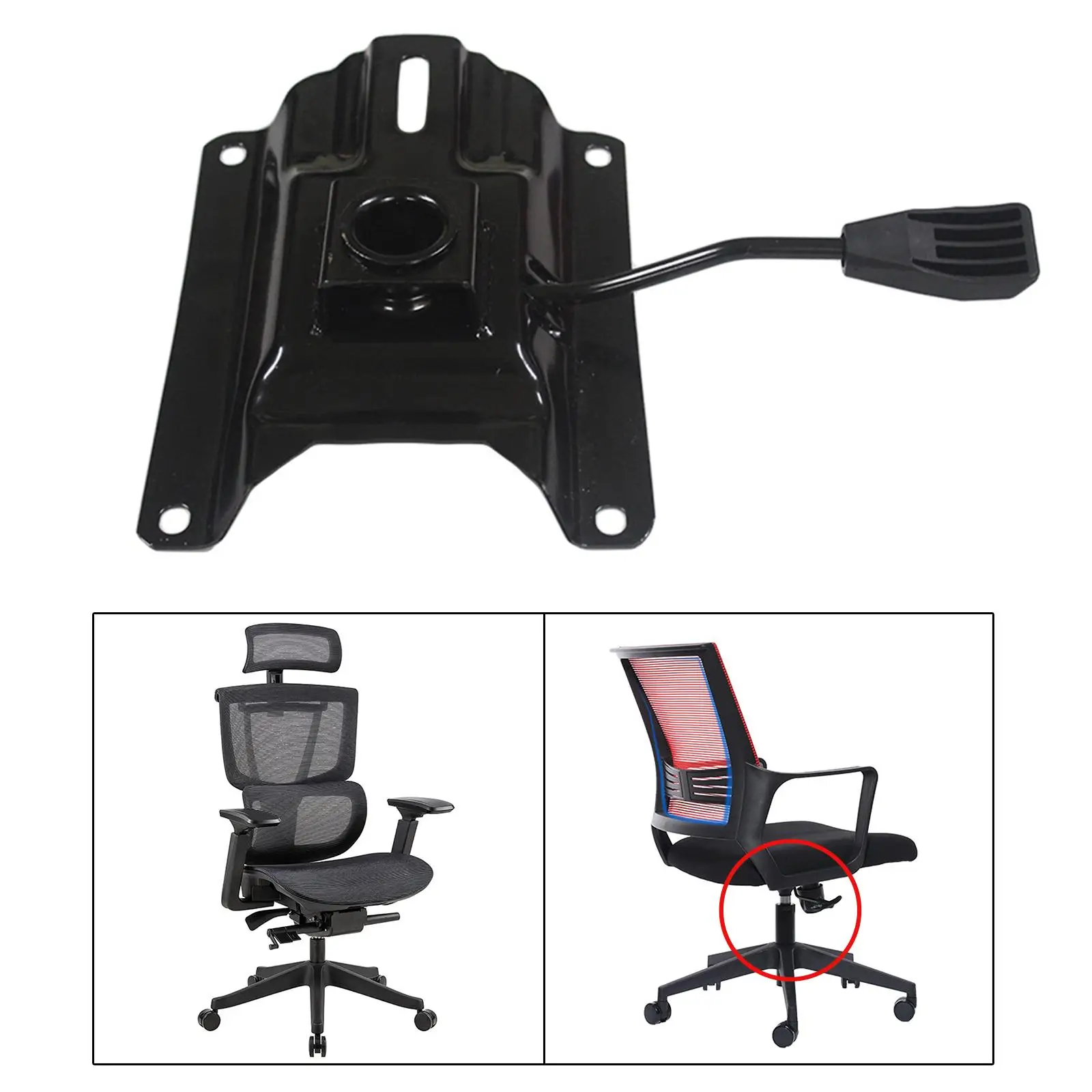 Chair Swivel Plate Seat Swivel Base Replacement Heavy Duty for Office Chairs