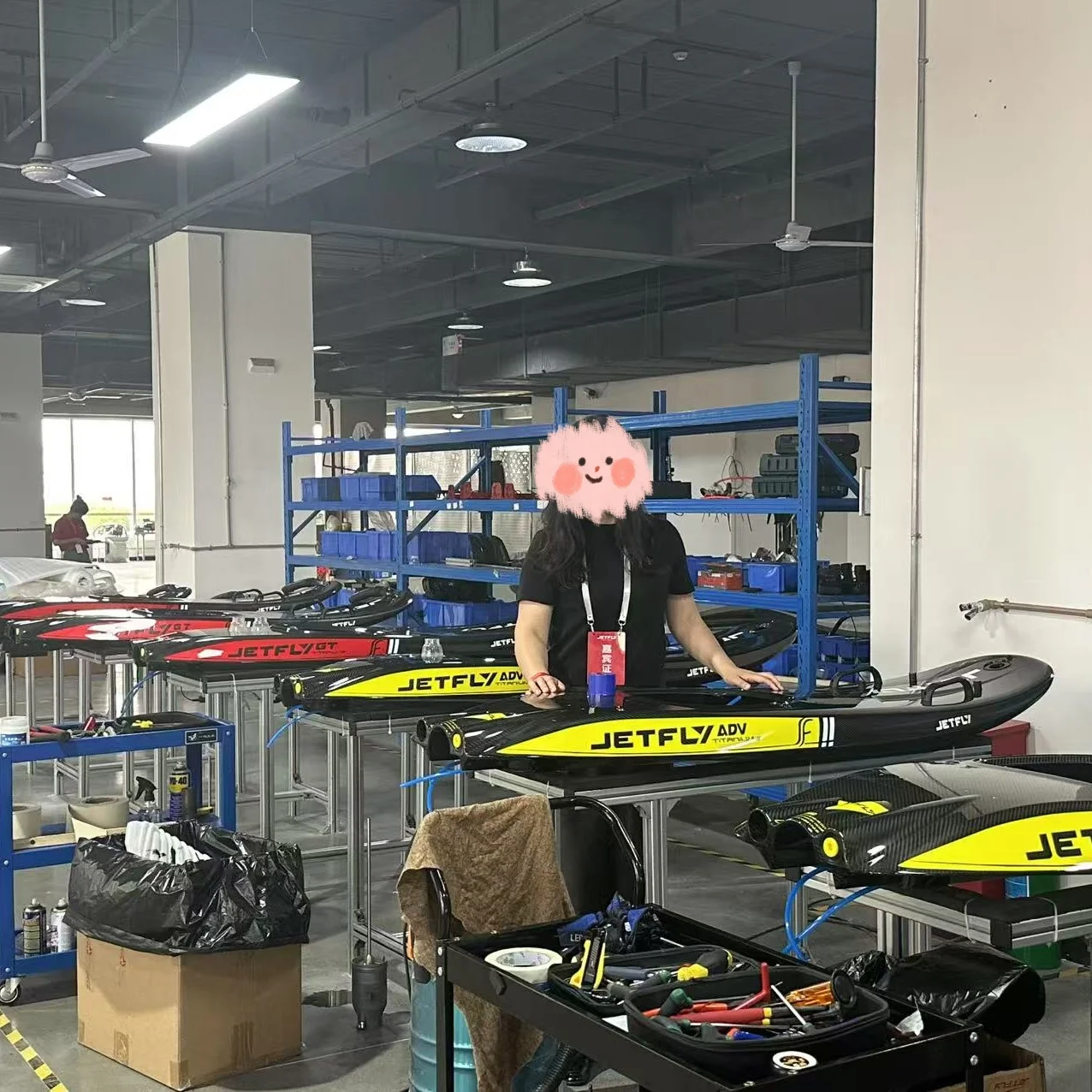 JetFly ADV-tabla de surf con Motor de gasolina y Gas de fibra de carbono con logotipo personalizado, sistema de arranque eléctrico para surfear