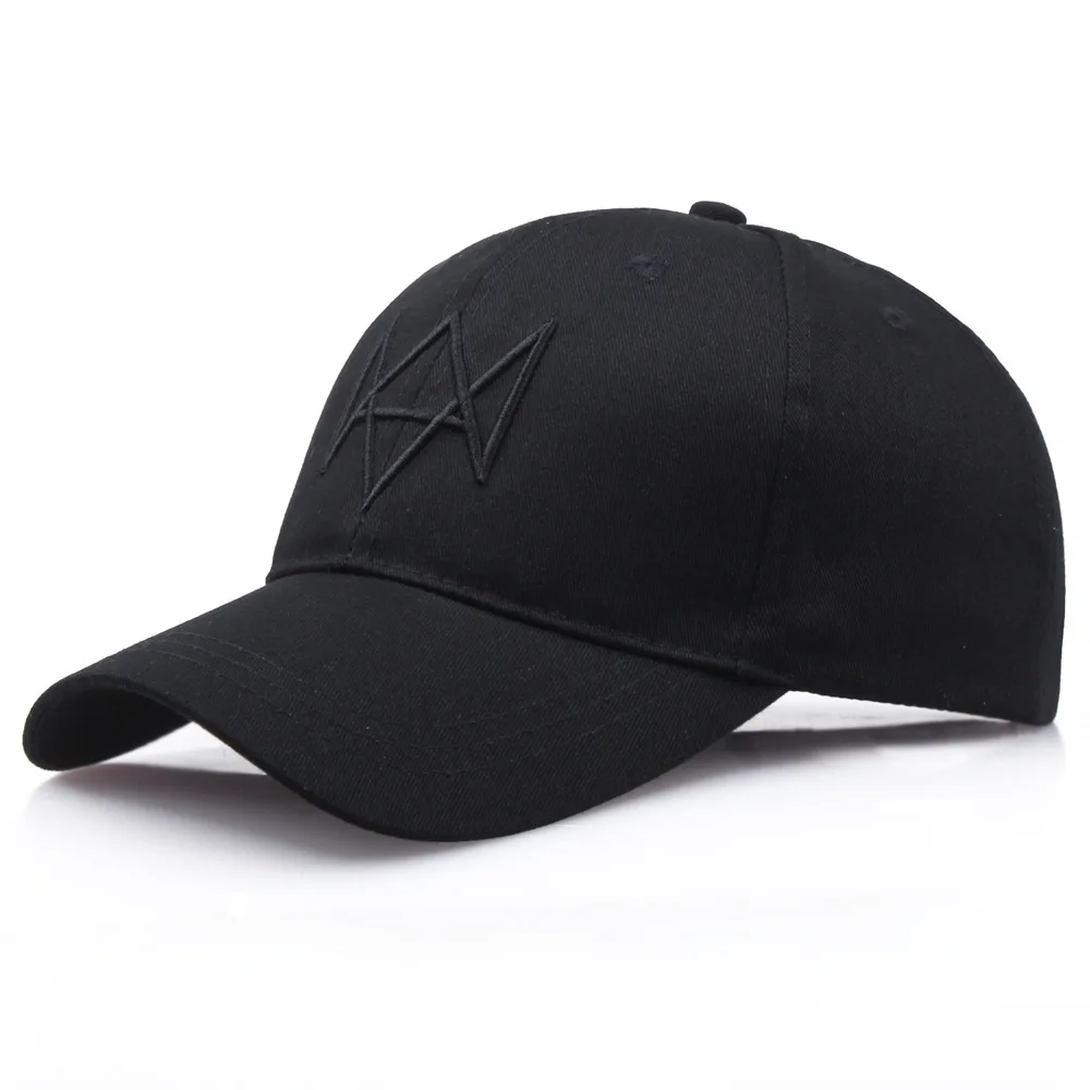 Jogo Watch Dogs Boné de Beisebol 3D Osso Tampas Ajustáveis Para Homens Mulheres Cosplay Chapéu Prop Primavera Verão Chapéus gorras