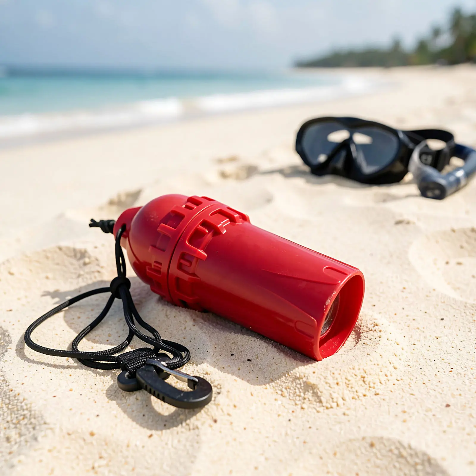 Waterproof Dry Box Red Scuba Diving Capsule Sealed Floating Storage Case Watertight Dry Container Outdoor Electronic Protection