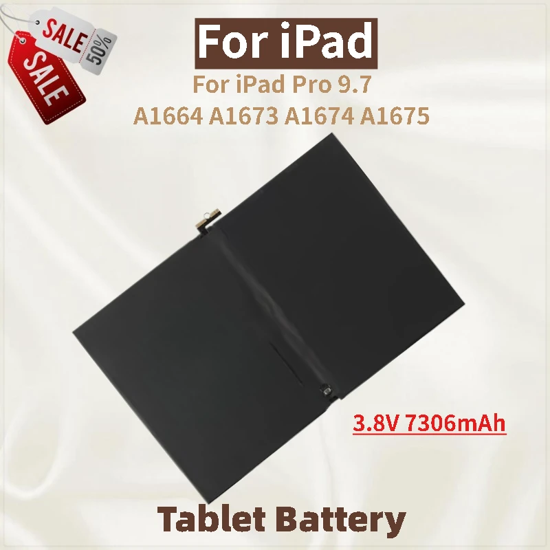 

Tablet Battery 3.8V 7306mAh For iPad Pro 9.7 A1664 A1673 A1674 A1675 Brand New High Quality