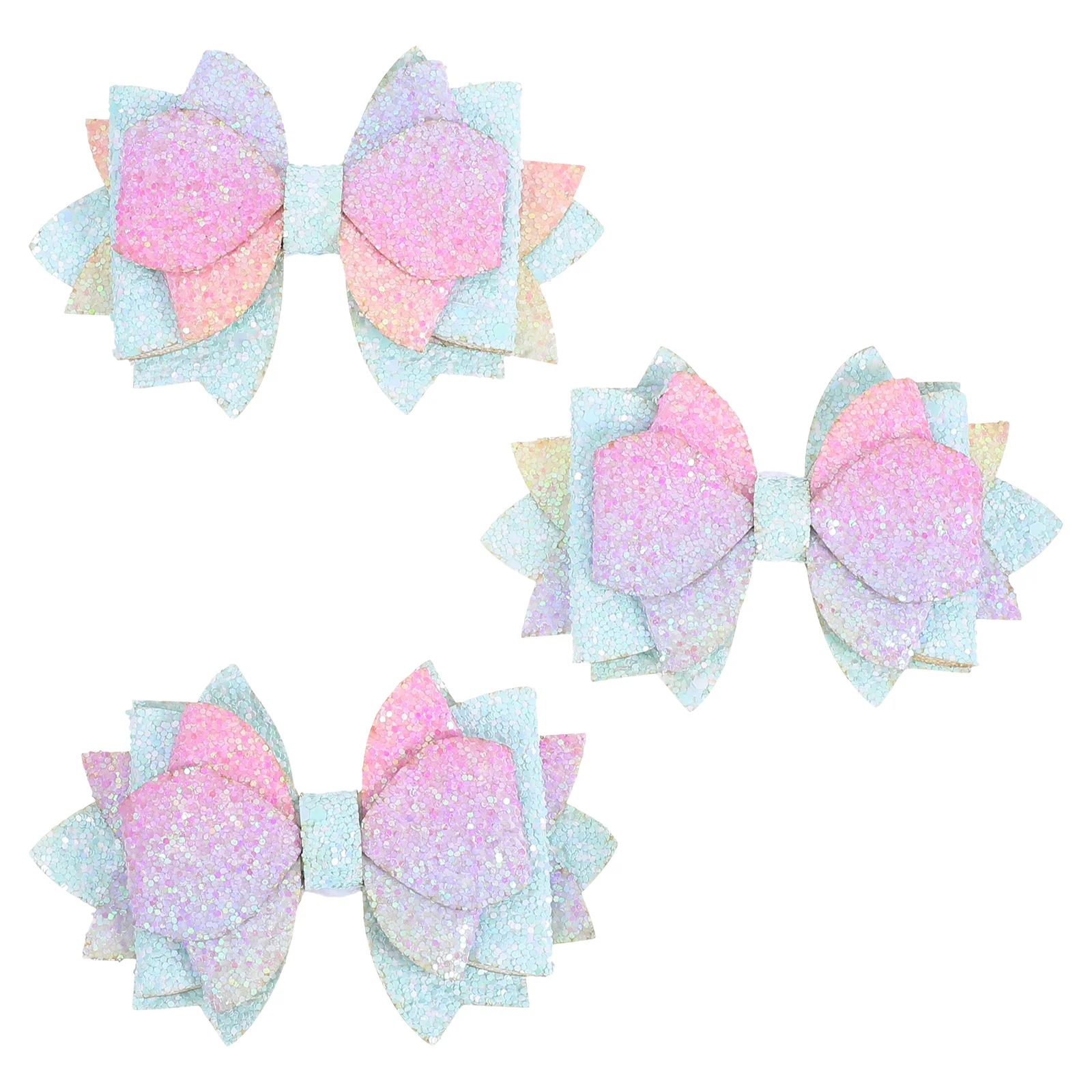 

3pcs Glitter Bow Straw Toppers Bowknot Cup Accessories For Tumblers Reusable Drink Decor For Parties Birthdays - Kitchen Bar