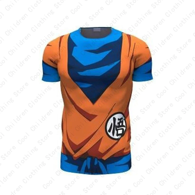 2024 Men New 3D Anime Dragon Ball Z Vegeta Printed Tshirt Goku Men\'s Short Sleeve Casual Comfortable Top Comprehend Sport Shirts