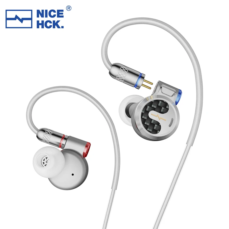 Nicehck F1 3.5mm/4.4mm Flagship In-ear Earphone 14.2mm Planar Diaphragm Driver Hifi Earbud With 0.78mm 2pin Detachable Cable Iem