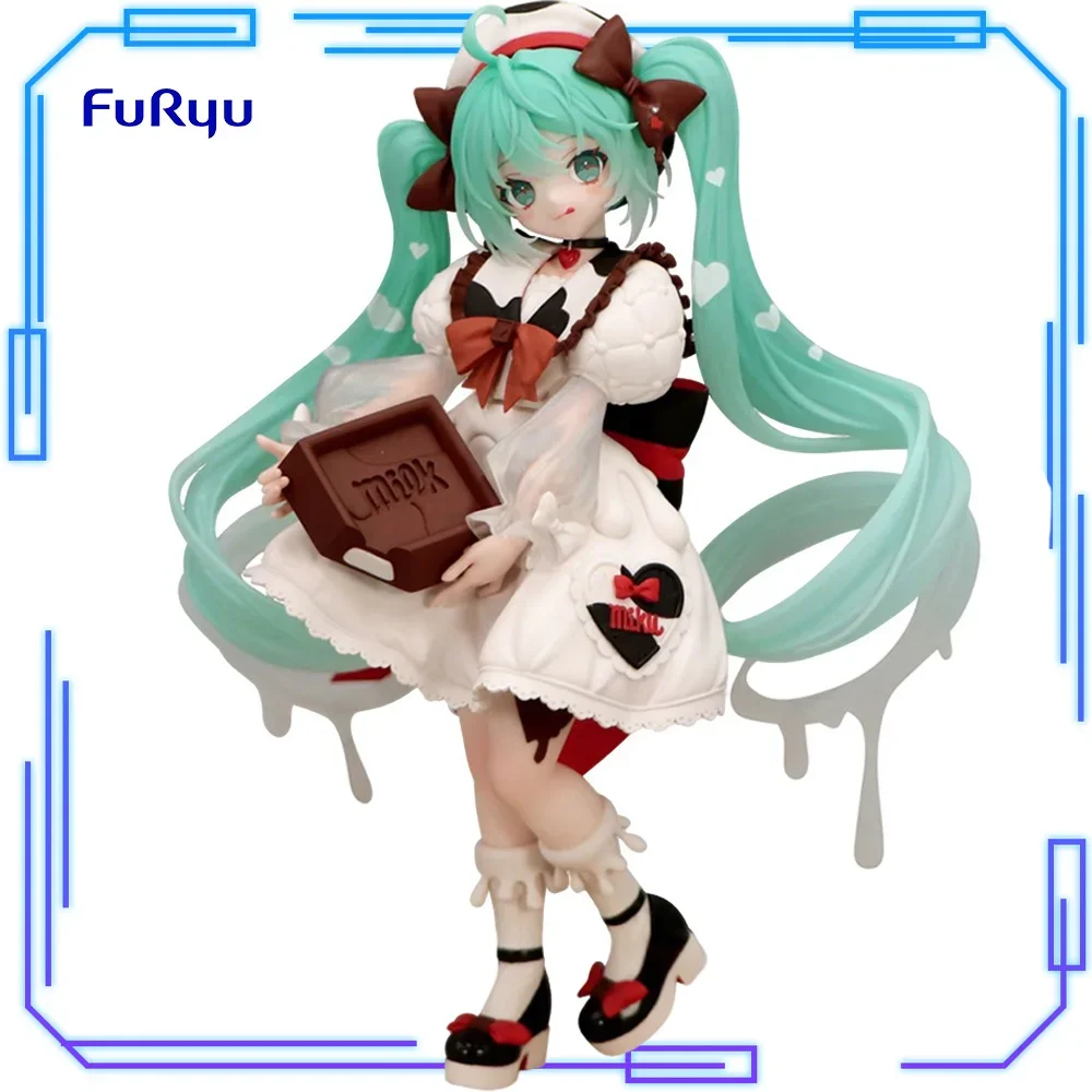 在庫あり-フリュー-オリジナル正規品-ピアプロキャラクターズ-初音ミク-チロルチョコレートトリオ-try-it-フィギュア-ミルクver-18cm-モデル玩具ギフト