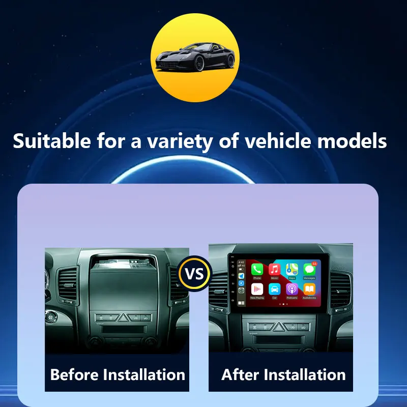 CarPlay اللاسلكي لـ KlA Sorento 2009 - 2012 راديو السيارة والفيديو والصوت مشغل وسائط متعددة الملاحة نظام تحديد المواقع DSP ستيريو سبليت شاشة BT #2