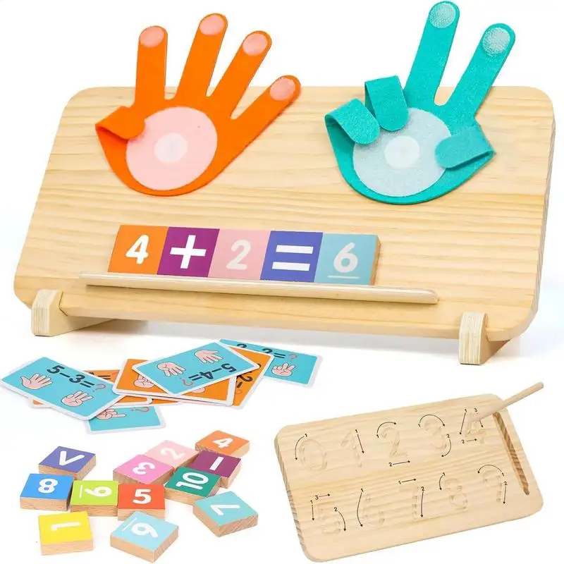 

Math Manipulatives Learning Board Double-Sided Preschool Children Math Toy Develops Hand-Eye Coordination And Fine Motor Skills