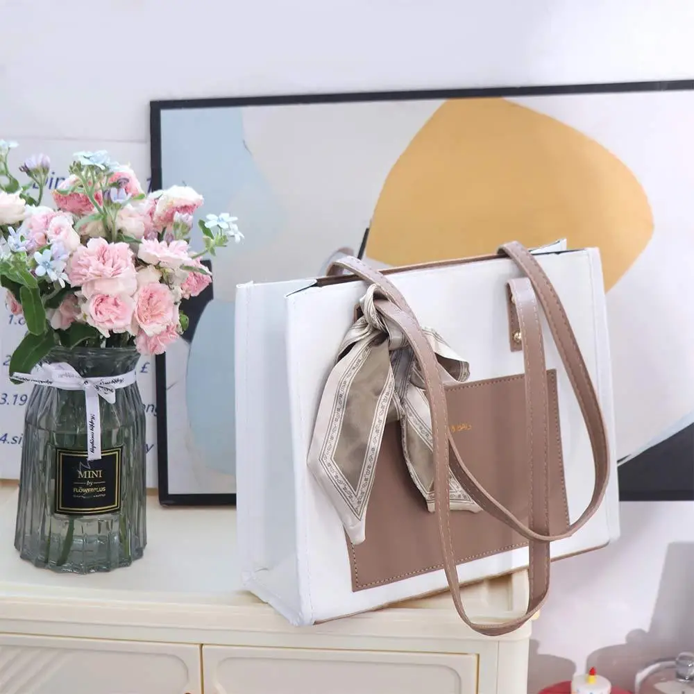 

Fashion French Leather Tote Bag Casual Commuting Shoulder Bag Gentle Leisure Women Handbag Girls