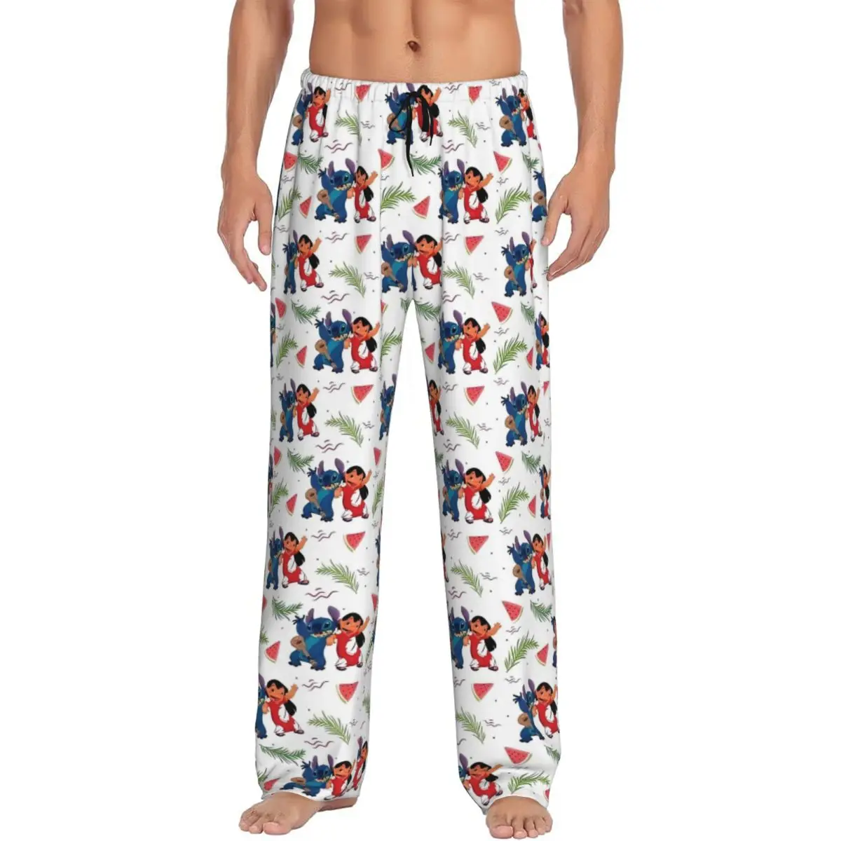 

Custom Stitch Pajama Pants Men's Science Fiction Sleepwear Lounge Sleep Bottoms Stretch with Pockets